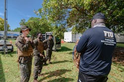The simulation take participants through the stages of a disaster operation. The simulation take participants through the stages of a disaster operation.