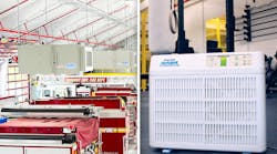 AirHAWK Air Purification Systems, by MagneGrip, allows firefighters to breathe clean air by eliminating airborne contaminants from inside the fire station AirHAWK Air Purification Systems, by MagneGrip, allows firefighters to breathe clean air by eliminating airborne contaminants from inside the fire station