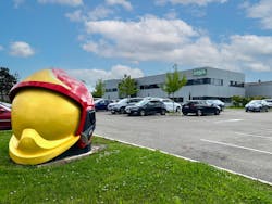 One of the two large MSA Gallet F1XF helmets located in Chatillon-sur-Charlaronne. One of the two large MSA Gallet F1XF helmets located in Chatillon-sur-Charlaronne.