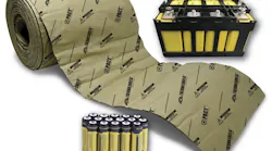 PACT® Thermo ShieldTM, is the world’s first fire- and gas-suppressant packaging wrap designed to safely transport, store and recycle lithium-ion batteries by preventing thermal runaway. The innovative new line, created by CT-based Packaging And Crating Technologies (PACT®), has passed the proposed testing standards of the SAE International for safety in shipping lithium-ion batteries via land, sea and air.
