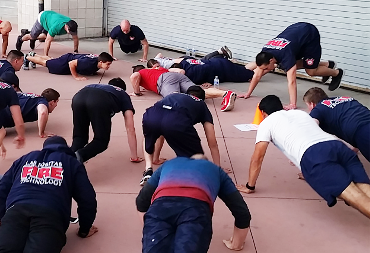 Five repetitions of three or four movements serve as a good warm-up to a crew workout.