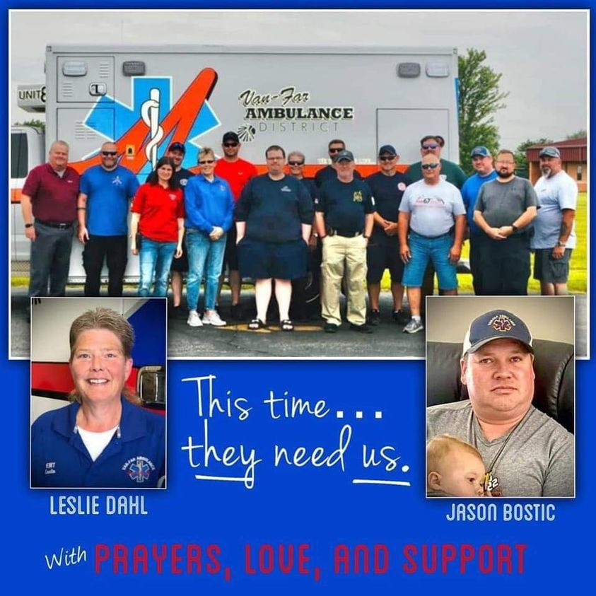 Civilian Killed, Two Van Far Ambulance District,MO EMS Personnel