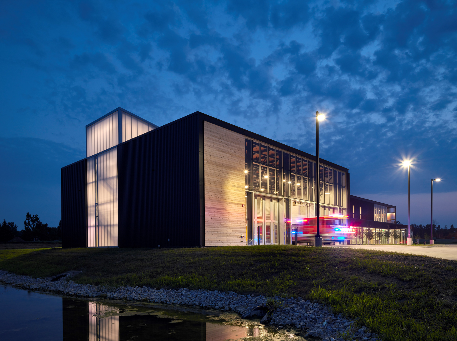 02 Marion Exterior Apparatus Bay North Elevation