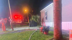 Firefighters from Marion County Fire Rescue were able to rescue a woman from a mobile home fire Thursday morning.