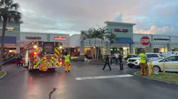 Police say the driver was trying to park when they drove into the Plantation restaurant.