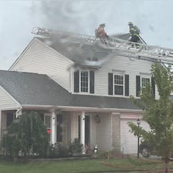 Even after vertical ventilation was completed at a reported structure fire, members weren’t aware that they were dealing with a fire in the space below the floor of the second floor and above the first floor ceiling, which was caused by flame from a pinhole in corrugated stainless steel tubing (CSST) that was caused by a lighting-induced arcing event. Even after vertical ventilation was completed at a reported structure fire, members weren’t aware that they were dealing with a fire in the space below the floor of the second floor and above the first floor ceiling, which was caused by flame from a pinhole in corrugated stainless steel tubing (CSST) that was caused by a lighting-induced arcing event.