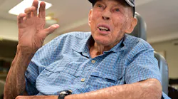 World War II veteran Howard Seitzer reflect on his life while celebrating his 103rd birthday during a party at Oak Meadows Senior Living in Oakdale, MN.