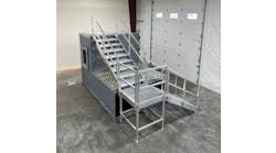 Taylor&apos;d Systems has developed a removable aluminum staircase system with a 90-degree turn, offering firefighters the opportunity to practice stairwell rescues, hose line deployments, and other essential maneuvers.