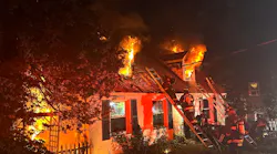 Two firefighters were injured in a house fire Sunday morning.