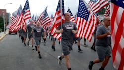 FDNY probationary firefighters on their final Spirit Run before graduation on Tuesday. FDNY probationary firefighters on their final Spirit Run before graduation on Tuesday.