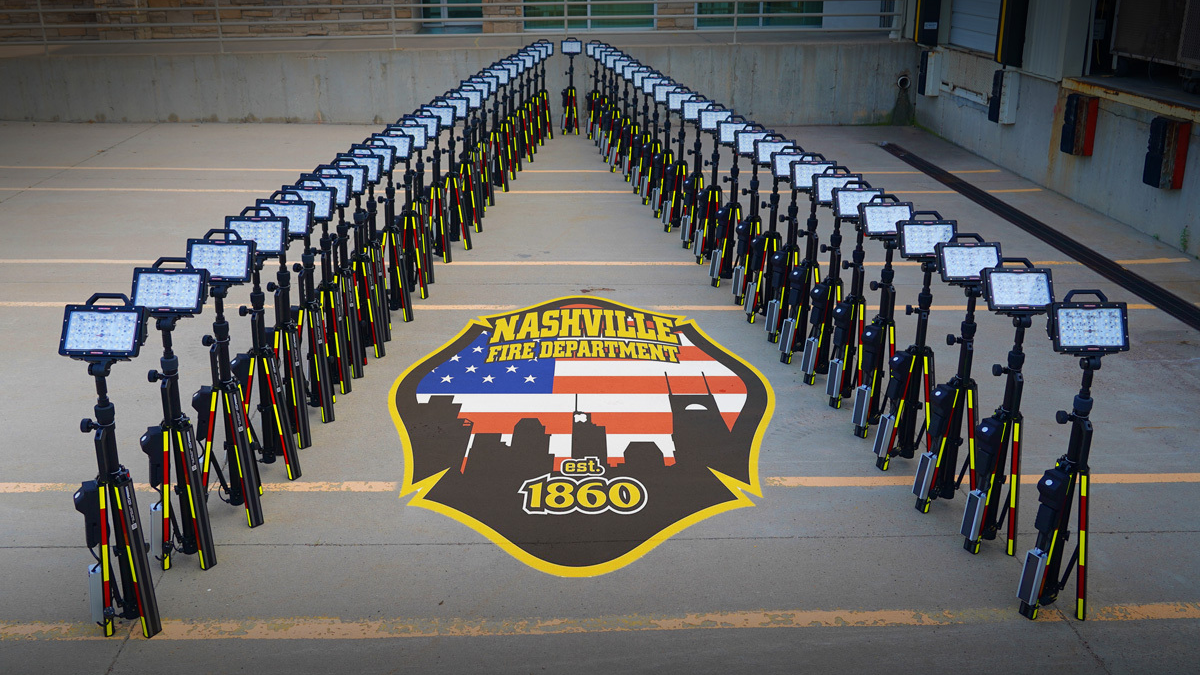 Command Light delivered 50 Trident Tripod scene lights.