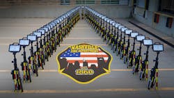 Command Light delivered 50 Trident Tripod scene lights. Command Light delivered 50 Trident Tripod scene lights.