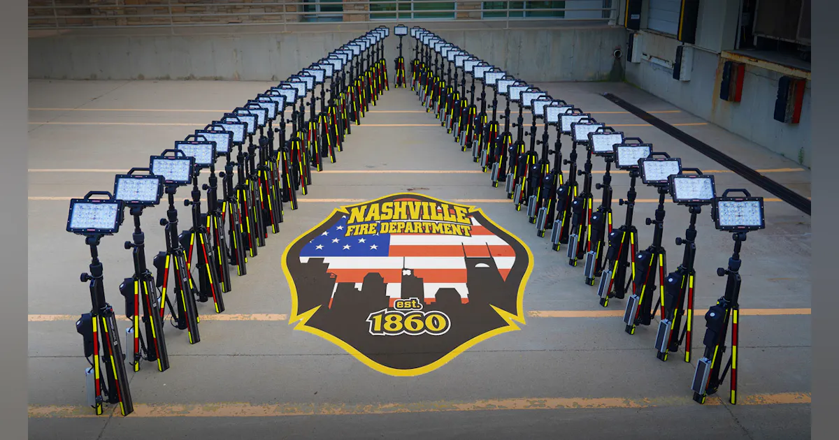 Nashville Fire Dept. Takes Delivery of 50 Command Light Trident Tripods ...
