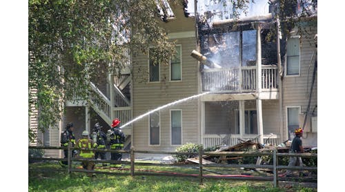 Sandy Springs firefighters worked to control a blazing fire at Azalea Park apartment complex in June. Everyone made it out safe and unharmed.