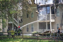 Sandy Springs firefighters worked to control a blazing fire at Azalea Park apartment complex in June. Everyone made it out safe and unharmed. Sandy Springs firefighters worked to control a blazing fire at Azalea Park apartment complex in June. Everyone made it out safe and unharmed.