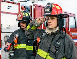 The ReTrak Integrated Visor is an innovative eye protection solution that slides up to stow inside the fire helmet shell when not in use. The ReTrak Integrated Visor is an innovative eye protection solution that slides up to stow inside the fire helmet shell when not in use.