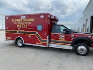 The Flower Mound (Texas) Fire Department unit is a Road Rescue UltraMedic Type 1 ambulance built on a Ford F-550 4 x 4 chassis with a 174&rdquo; long patient compartment and 72&rdquo; of headroom, providing additional space for the crew to work.
