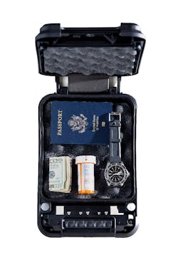 Measuring 12.4 inches long, 8.2 inches wide and 2.78 inches high, the lightweight container is designed to carry a variety of items that require safe, secure storage. Measuring 12.4 inches long, 8.2 inches wide and 2.78 inches high, the lightweight container is designed to carry a variety of items that require safe, secure storage.