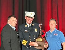 Richard Thode of the Danbury, CT, Fire Department, was given the Michael O. McNamee Award of Valor. Richard Thode of the Danbury, CT, Fire Department, was given the Michael O. McNamee Award of Valor.