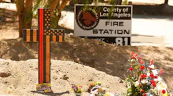 A memorial was placed outside Station 81 after the deadly shooting.