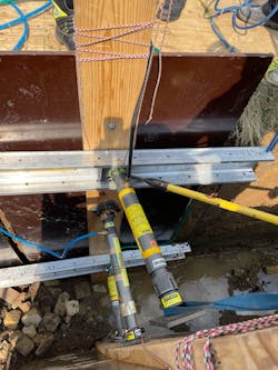 Commercially manufactured walers create more working space in a trench than is created by the use of walers that are constructed using 6 x 6-inch timbers. Commercially manufactured walers create more working space in a trench than is created by the use of walers that are constructed using 6 x 6-inch timbers.