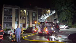 Syracuse firefighters rescued two people from an apartment fire.
