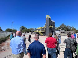 Visitors had the opportunity to explore the new 'burn tower,' which serves as the project's centerpiece due to its unique features. Visitors had the opportunity to explore the new 'burn tower,' which serves as the project's centerpiece due to its unique features.