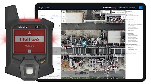 G6 is a connected single-gas detector that uses instant cloud connectivity and location technology to help companies better protect their workers in industrial environments where exposure to toxic gases and hazards are common risks.