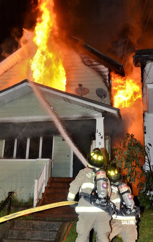 firefighters residential fire Bradford, Pennsylvania