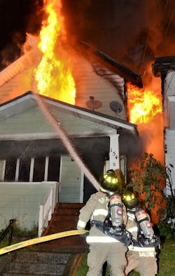 firefighters residential fire Bradford, Pennsylvania