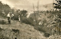 The Griffith Park fire began about 2 p.m. on Oct. 3, 1933, as thousands of workers were clearing brush and debris in Los Angeles.