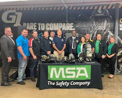 Pittsburgh Bureau of Fire leadership and firefighters joined MSA Safety leadership and employees at the MSA Murrysville plant for a presentation of the Bureau&rsquo;s new MSA G1 SCBA. The Pittsburgh Bureau of Fire recently selected the MSA G1 SCBA as their department&rsquo;s self-contained breathing apparatus. The G1 is made at the Murrysville, Pennsylvania, facility located outside of Pittsburgh.