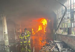 firefighters vacant building fire Poughkeepsie, New York