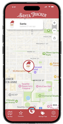 Showcase Santa’s real-time location to your community as he parades through the street with your fire department. Showcase Santa’s real-time location to your community as he parades through the street with your fire department.