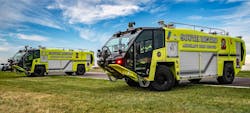 South Metro Fire Rescue has upgraded its fleet serving Centennial Airport in Colorado with the addition of two Oshkosh Striker&circledR; 4x4 ARFF vehicles.