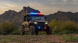 The Polaris GENERAL XP 1000 is now response ready with the all-new extreme off-road Emergency Light Kit with Infrared (IR) and Blackout.