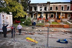 This is where Baltimore Firefighter Rodney Pitts III answered his final alarm Thursday afternoon. This is where Baltimore Firefighter Rodney Pitts III answered his final alarm Thursday afternoon.