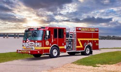 Grove, Oklahoma, Fire Department&rsquo;s new custom pumper includes 20 gallons of foam, a Waterous 1,750-gpm pump and a FoamPro 2002 foam system.