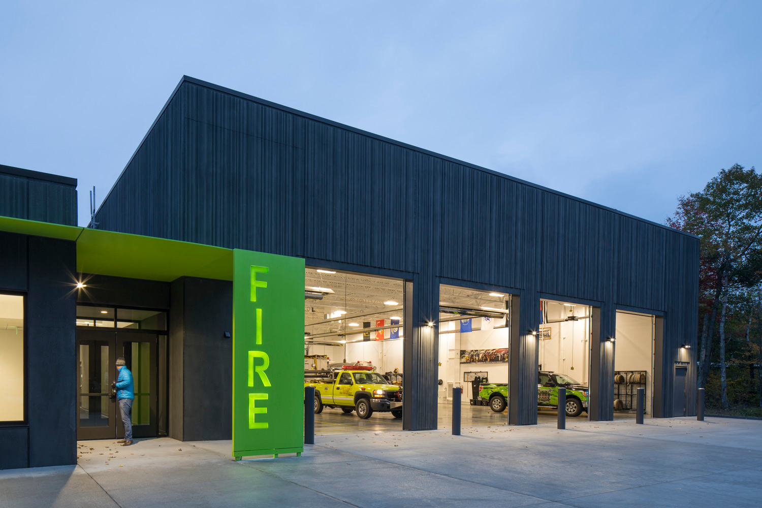 Manitowish Waters Fire Hall Exterior Entry Detail (1)