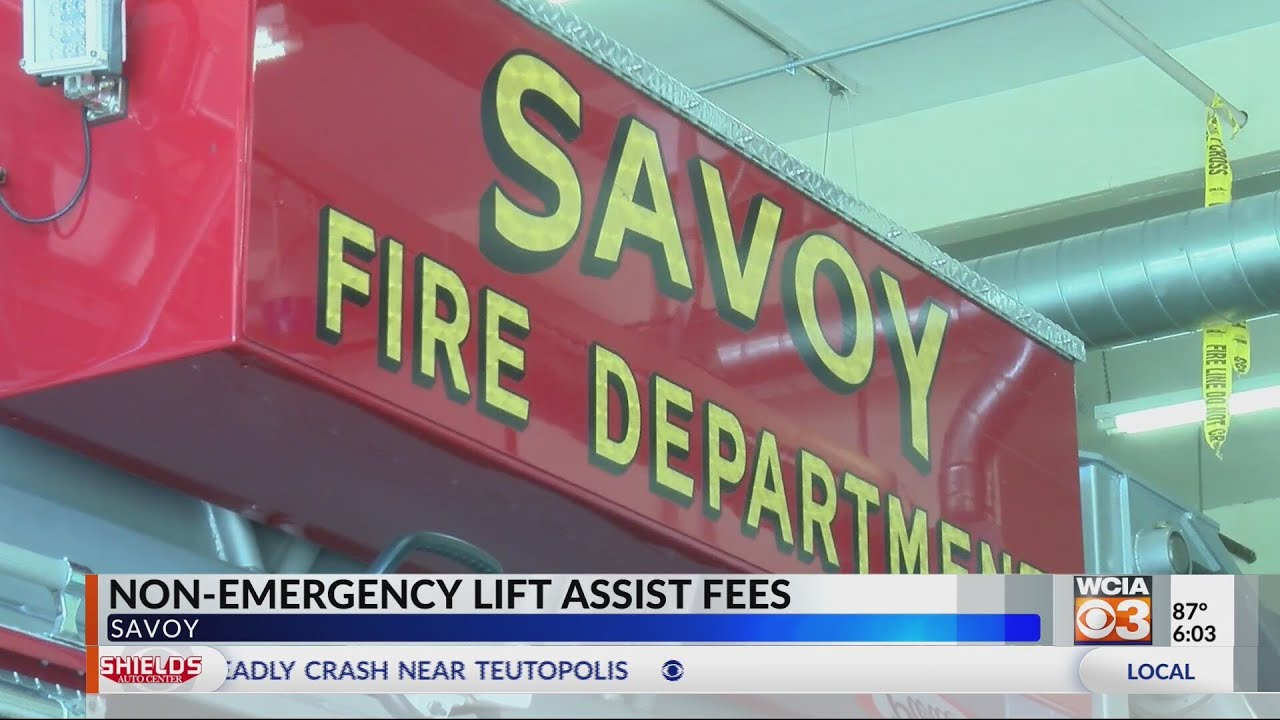 Savoy IL Fire Department May Start Charging for NonEmergency Calls
