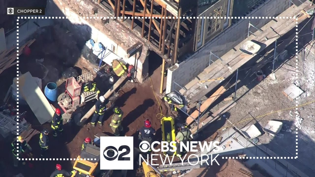 East Rutherford NJ Building Collapses, Traps Worker for Hours Firehouse