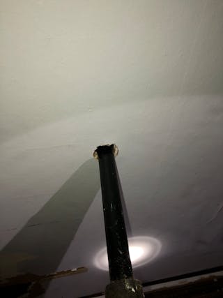A chisel or the butt end of a hook works well to make small inspection holes to keep fire or smoke that&rsquo;s primed for ignition vent-limited or contained behind the wall/ceiling.