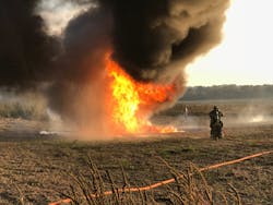 A farm service truck that carried more than 400 gallons of flammable and combustible liquids was fully involved on arrival in a remote rural area, with no life hazards or exposures in danger. Do you extinguish it and then deal with runoff and remaining unburned fuel, or do you let this burn, ensuring that it doesn&rsquo;t spread and simplifying the remediation process?