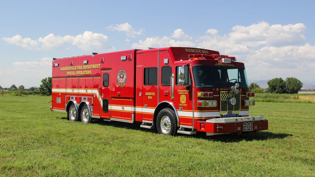 The Bargersville, IN, Community Fire Department took delivery of a new special operations heavy rescue that features a 26-foot stainless-steel SVI body.