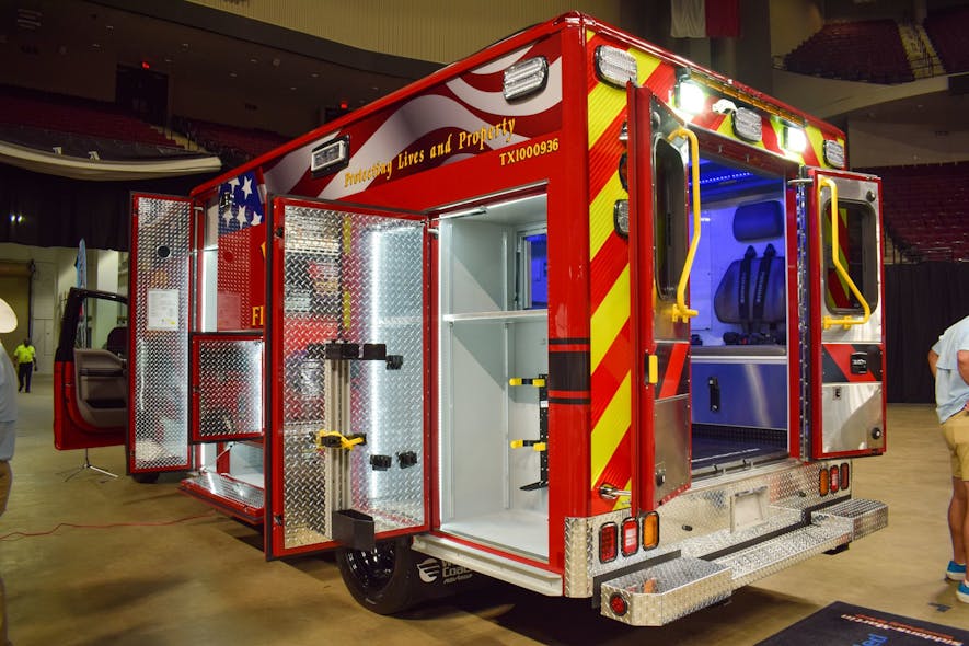 The Wheeled Coach &ldquo;Texas Edition&apos; ambulance for San Antonio District 7 Fire/Rescue is equipped with Wheeled Coach&rsquo;s patented Cool-Bar.