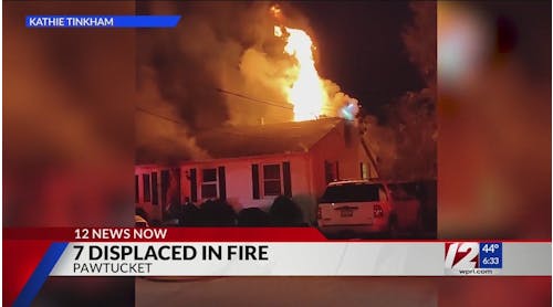 Mayday called while crews battled Pawtucket fire