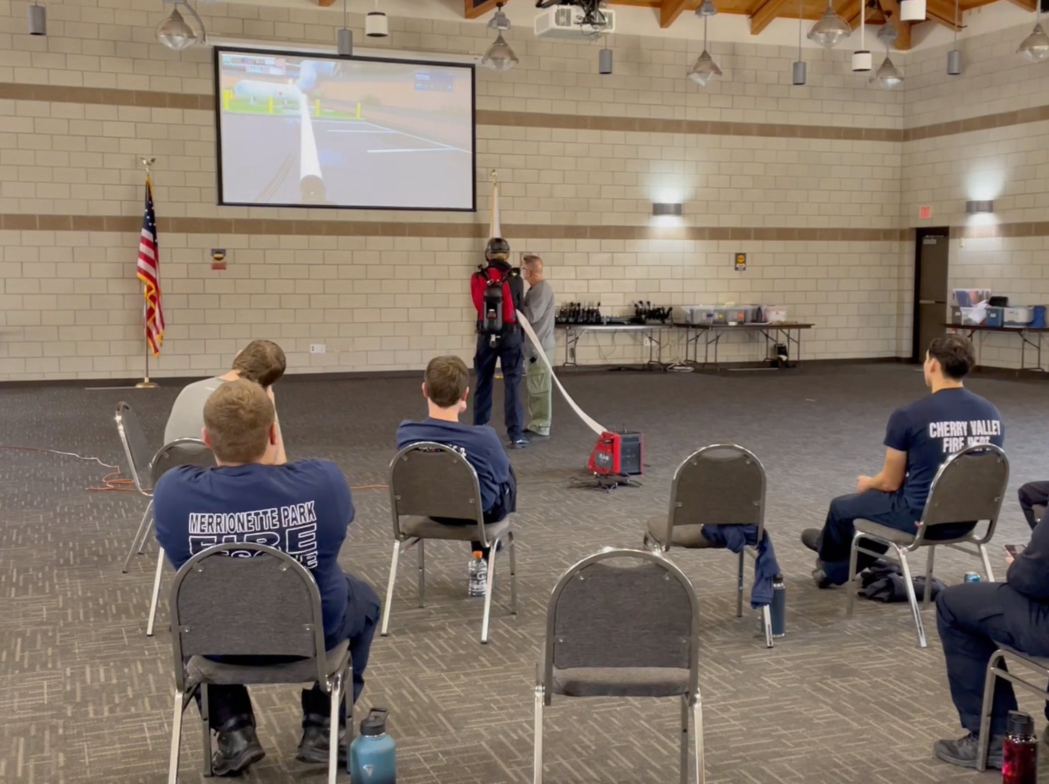From 4-5 November, Illinois Fire Service Institute (IFSI) conducted Basic Operation Firefighter Training (BOF) using the latest FLAIM Trainer T3 at Cherry Valley, IL.