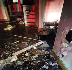 The firefighter (Victim 2) passed a firefighter who stumbled when he fell into the basement from the first floor. Despite multiple radio reports of holes in the floor, the injured firefighter and his crew said they were unaware of the holes. The firefighter (Victim 2) passed a firefighter who stumbled when he fell into the basement from the first floor. Despite multiple radio reports of holes in the floor, the injured firefighter and his crew said they were unaware of the holes.