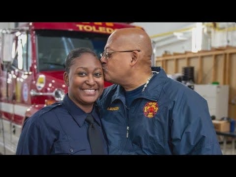 Passing the torch: Toledo firefighter dad watches his daughter follow in his footsteps