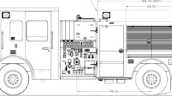 The Spartan pumper will be mounted on a Metro Star chassis.